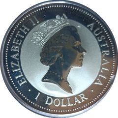 1 Dollar - Elizabeth II 3rd Portrait - Australian Kookaburra