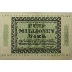 5 000 000 Mark Landesbank der Rheinprovinz