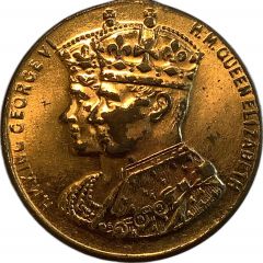 Medallion - George VI and Elizabeth Coronation