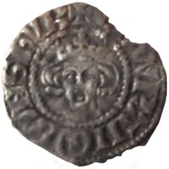 1/2 Penny - Edward I Newcastle mint, class 3e