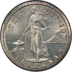 10 Centavos Small type
