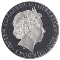 5 Pounds - Elizabeth II Penny Black Stamp