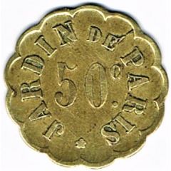 50 Centimes - Jardin de Paris Paris
