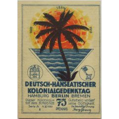 75 Pfennig Deutsch-Hanseatischer Kolonialgedenktag - A3: Kiautschau