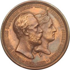 Medal - Silver wedding of Oscar II and Sophia von Nassau