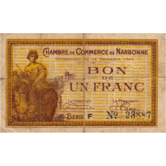 1 Franc - Chambre de commerce de Narbonne