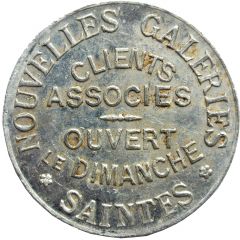 5 Centimes - Nouvelles galeries Saintes