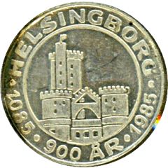 Token - Carl XIV Helsingborg 1085-1985