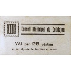 25 Céntimos Colldejou