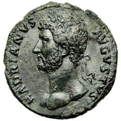 Dupondius or As - Hadrian LIBERALITAS AVG COS III P P S C, Liberalitas