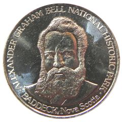 Commemorative Dollar - Alexander Graham Bell National Historic Park Bell and Baldwin`s Hydrofoil HD-4