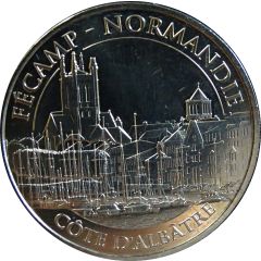 Monnaie de Paris Tourist Token - Côte d`Albâtre Fécamp Normandie - Le port de plaisance
