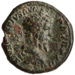 As - Septimius Severus COS III LVD SAEC FEC S C, Hercules, Bacchus, and Liber