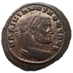 Nummus - Galerius SALVIS AVGG ET CAESS FEL KART; Carthage