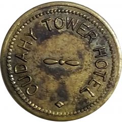 Parking Token - Cudahy Tower Hotel Milwaukee, Wisconsin
