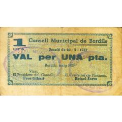 1 Peseta Bordils