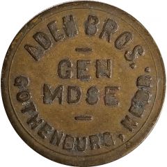 5 Cents - Aden Bros. Gen Mdse
