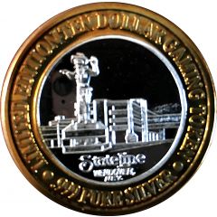 10 Dollars Gaming Token - State Line Wendover, Nevada