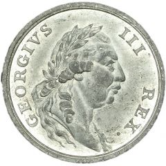 Medalet - George III Recovery, white metal