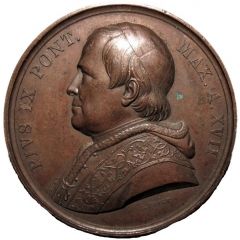 Medal of Pius IX - Renewed Piety, the obol of Saint Peter
