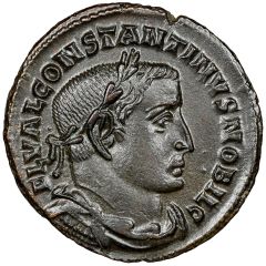 Nummus - Constantine I GENIOPOPVLI ROMANI, Lugdunum