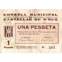 1 Peseta Castellar de n`Hug
