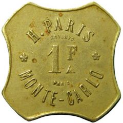 1 franc - Hotel de Paris Monte-Carlo