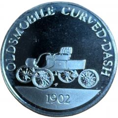 Franklin Mint - Collection of Antique Car Coins - Series 2 Oldsmobile Curved-Dash