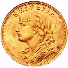 20 Francs `Vreneli` AD LEGEM ANNI MCMXXXI
