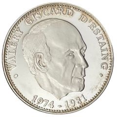 Président de la République - Valery Giscard D`Estaing argent