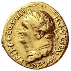 Aureus - Vespasian, Titus, and Domitian CAE DVM ET TI CAES IMP VESPAS