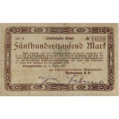 500 000 Mark Herzogenrath, Glaswerke Bicheroux