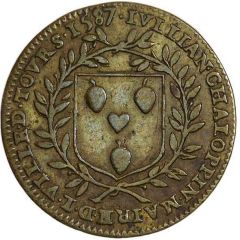 Token - Julian Chaloppin - Maire de Tours Noblesse et Villes