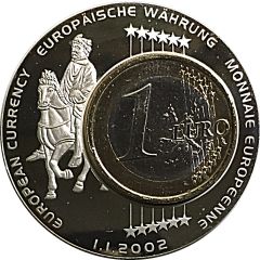 Medal - European Currency Germany 1 Euro