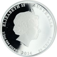 50 Cents - Elizabeth II 4th Portrait - Newborn