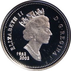 5 Cents - Elizabeth II Golden Jubilee Silver Proof Issue