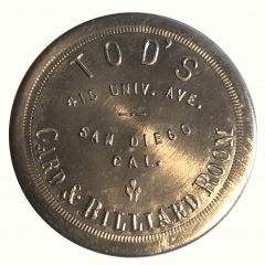 1 Dollar - Tod`s Card and Billiard Room San Diego, California