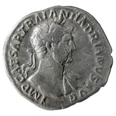 Denarius - Hadrian P M TR P COS II VOT PUB, Pietas