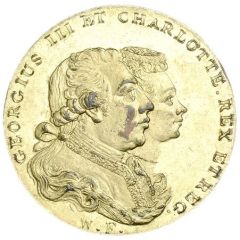 Souvenir - George III Patrons of Virtue, small hearts, brass