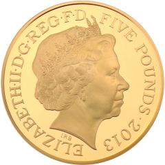 5 Pounds - Elizabeth II 60th Coronation Jubilee, Gold Proof