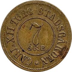 7 Öre - Carl XII Torg Stadsgården Stockholm