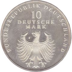 10 Deutsche Mark 50th Anniversary of the Deutsche Mark