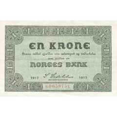 1 Krone 'Bolsjeviker' Skillemyntsedler