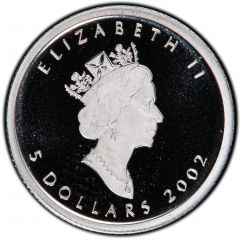 5 Dollars - Elizabeth II Hologram Maple Leaf