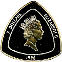 9 Dollars - Elizabeth II Bermuda Triangle