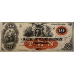 10 Dollars Bank of Washington - North Carolina