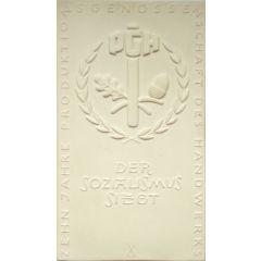Plaquette - 10th anniversary of the Production cooperative of the craft industry