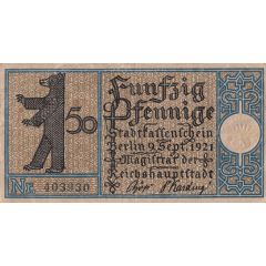 50 Pfennig Districts Series - Issue 2: Tiergarten