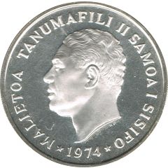50 Sene - Tanumafili II Silver Proof issue