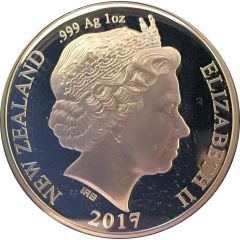 1 Dollar - Elizabeth II 4th Portrait, 50 Years of Decimal Currency